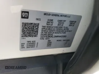 2021 Cadillac Escalade z VIN 1GYS3KKL3MR443385, wystawiony jako Copart lot #50169975 z przebiegiem 127 348 mil mil oraz Szkoda całkowita • Salvage title. Historia ofert i sprzedaży dostępna na DreamBid. Obrazek 14.