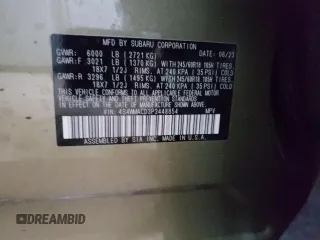 2023 Subaru Ascent Premium z VIN 4S4WMACD3P3448854, wystawiony jako Copart lot #80091414 z przebiegiem 23 380 mil mil oraz Szkoda całkowita • Salvage title. Historia ofert i sprzedaży dostępna na DreamBid. Obrazek 14.
