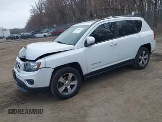 2016 Jeep Compass Latitude with VIN 1C4NJDEBXGD737018, listed as a IAAI auction lot 41800071 with 158,006 mi miles. Bid and sale history available at carsss.com. Image 2.