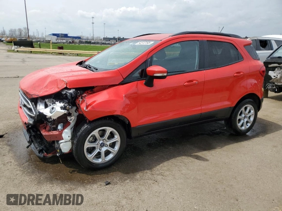 2020 Ford EcoSport SE z VIN MAJ3S2GE9LC353561, wystawiony jako Copart lot #54513195 z przebiegiem 39 436 mil mil oraz Czysty tytuł • Clean title. Historia ofert i sprzedaży dostępna na DreamBid. Obrazek 1.