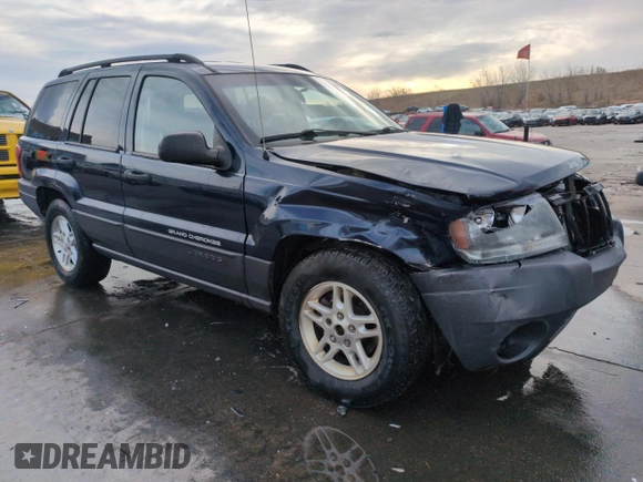 2004 Jeep Grand Cherokee Laredo with VIN 1J4GW48S84C200259, listed as a Copart auction lot 51002325 with 158,193 mi miles and Salvage Title. Bid and sale history available at carsss.com. Image 4.
