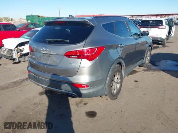 2013 Hyundai Santa Fe Sport with VIN 5XYZUDLB9DG025236, listed as a IAAI auction lot 41422852 with 129,893 mi miles. Bid and sale history available at carsss.com. Image 4.