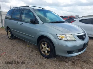 2003 Mazda MPV LX with VIN JM3LW28A830351254, listed as a IAAI auction lot 41703167 with 232,786 mi miles. Bid and sale history available at carsss.com. Image 1.