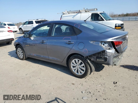 2020 Hyundai Accent SE with VIN 3KPC24A6XLE113855, listed as a Copart auction lot 43426135 with 118,399 mi miles and Salvage Title. Bid and sale history available at carsss.com. Image 2.