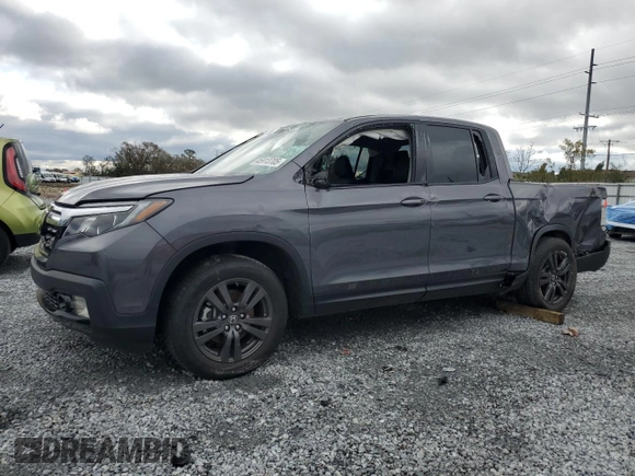 2020 Honda Ridgeline Sport with VIN 5FPYK2F11LB000823, listed as a Copart auction lot 45913705 with 28,093 mi miles and Non repairable. Bid and sale history available at DreamBid. Image 1.