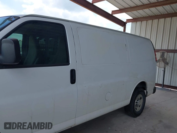2013 Chevrolet Express Cargo Van with VIN 1GCWGFBAXD1168680, listed as a IAAI auction lot 42113126 with 162,376 mi miles. Bid and sale history available at carsss.com. Image 13.