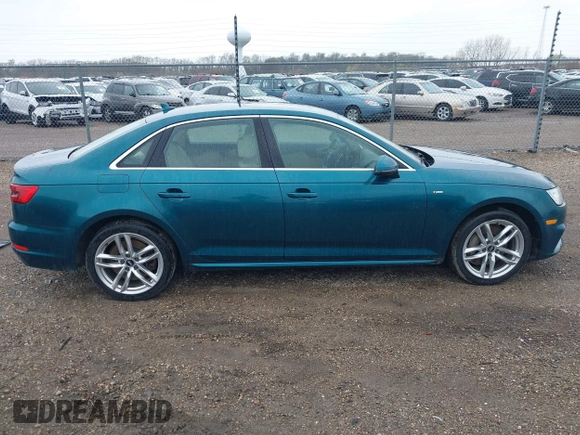 2017 Audi A4 with VIN WAUENBF41HA063494, listed as a IAAI auction lot 41965803 with 61,926 mi miles and . Bid and sale history available at DreamBid. Image 13.