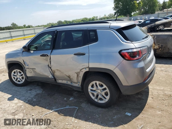 2020 Jeep Compass Sport с VIN 3C4NJCAB8LT170148, выставлен на аукционе Copart как лот 68173654 с пробегом 57 642 миль миль и Списание • Salvage title. История ставок и продаж доступна на DreamBid. Изображение 2.