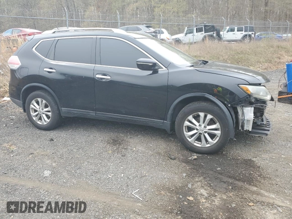 2014 Nissan Rogue SV with VIN 5N1AT2MV8EC806991, listed as a Copart auction lot 52792475 with 134,461 mi miles and Salvage Title. Bid and sale history available at carsss.com. Image 4.