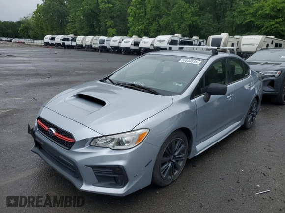 2019 Subaru WRX z VIN JF1VA1A60K9815184, wystawiony jako Copart lot #58034635 z przebiegiem 79 583 mil mil oraz Szkoda całkowita • Salvage title. Historia ofert i sprzedaży dostępna na DreamBid. Obrazek 1.