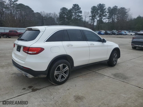 2018 Mercedes-Benz GLC with VIN WDC0G4JB9JV055936, listed as a Copart auction lot 45930835 with 143,943 mi miles and Salvage Title. Bid and sale history available at carsss.com. Image 3.