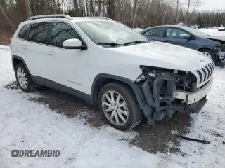 2017 Jeep Cherokee Limited with VIN 1C4PJLDSXHW587034, listed as a Copart auction lot 87054634 with 118,551 mi miles and Clean Title. Bid and sale history available at DreamBid. Image 4.