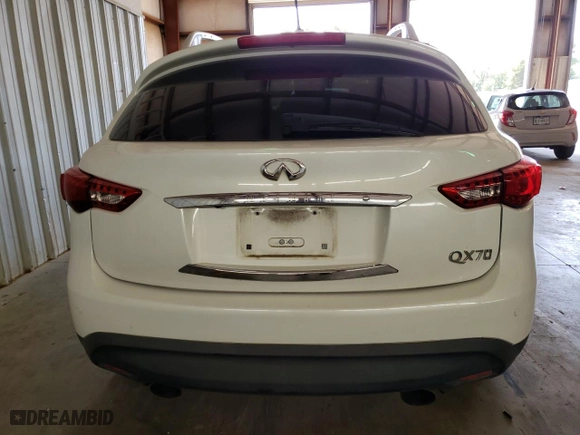 2015 Infiniti QX70 with VIN JN8CS1MU0FM380005, listed as a Copart auction lot 64907593 with 0 mi miles. Bid and sale history available at carsss.com. Image 6.