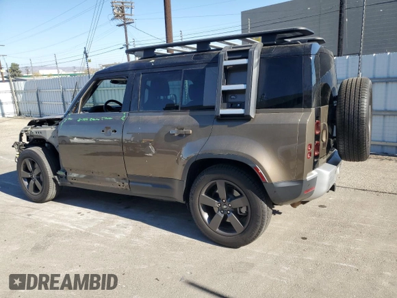 2020 Land Rover Defender SE with VIN SALEP7EU6L2002486, listed as a Copart auction lot 79749544 with 74,968 mi miles and Salvage title. Bid and sale history available at DreamBid. Image 2.