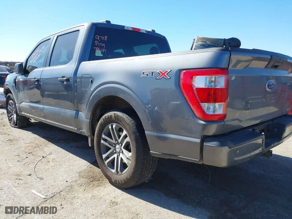 2021 Ford F-150 XL with VIN 1FTEW1CP2MFC27115, listed as a IAAI auction lot 41488090 with 86,880 mi miles. Bid and sale history available at carsss.com. Image 3.