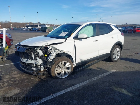 2024 Buick Encore GX Preferred with VIN KL4AMCSL1RB196043, listed as a IAAI auction lot 41131649 with 7,122 mi miles and . Bid and sale history available at DreamBid. Image 2.