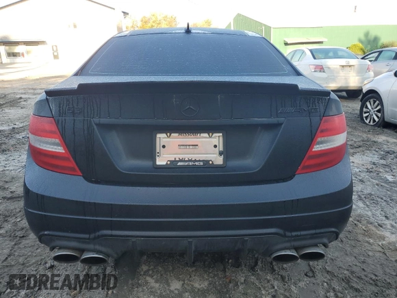 2013 Mercedes-Benz C-Class C 63 AMG with VIN WDDGJ7HB7DG057339, listed as a Copart auction lot 72917054 with 124,676 mi miles and Salvage Title. Bid and sale history available at carsss.com. Image 6.