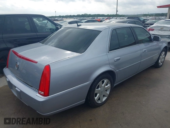 2006 Cadillac DTS w/1SC with VIN 1G6KD57Y06U193325, listed as a IAAI auction lot 42132788 with 107,472 mi miles. Bid and sale history available at carsss.com. Image 4.