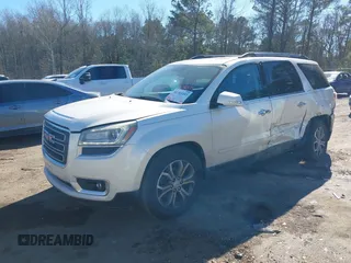 2014 GMC Acadia SLT with VIN 1GKKRRKD1EJ260657, listed as a IAAI auction lot 41383103 with 154,915 mi miles. Bid and sale history available at carsss.com. Image 2.