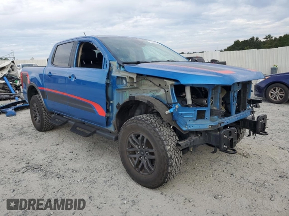 2021 Ford Ranger XL with VIN 1FTER4FH5MLD91666, listed as a Copart auction lot 73942564 with 27,788 mi miles and Salvage title. Bid and sale history available at DreamBid. Image 4.
