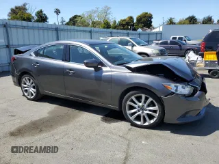 2017 Mazda 6 Touring with VIN JM1GL1V56H1121184, listed as a Copart auction lot 51608785 with 103,557 mi miles and Salvage Title. Bid and sale history available at DreamBid. Image 4.