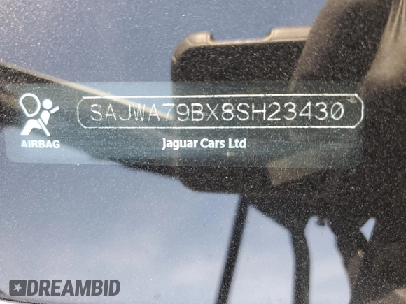 2008 Jaguar XJ with VIN SAJWA79BX8SH23430, listed as a Copart auction lot 51990785 with 140,454 mi miles and Salvage Title. Bid and sale history available at carsss.com. Image 12.
