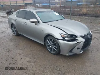2018 Lexus GS 350 with VIN JTHCZ1BLXJA008603, listed as a IAAI auction lot 41638593 with 52,441 mi miles and . Bid and sale history available at DreamBid. Image 1.