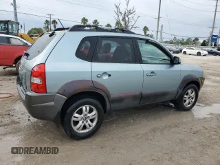 2008 Hyundai Tucson SE with VIN KM8JN12D08U863389, listed as a Copart auction lot 76446864 with 124,654 mi miles and Salvage Title. Bid and sale history available at carsss.com. Image 3.