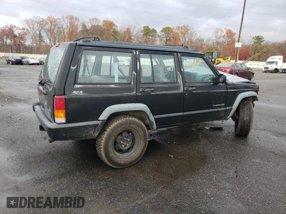 1997 Jeep Cherokee SE with VIN 1J4FJ28SXVL501521, listed as a Copart auction lot 81350654 with 108,528 mi miles and Salvage Title. Bid and sale history available at carsss.com. Image 3.