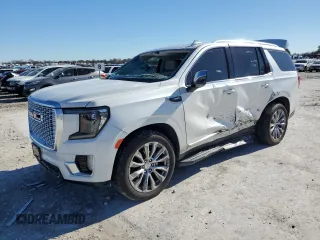 2023 GMC Yukon Denali with VIN 1GKS2DKL9PR524436, listed as a Copart auction lot 81759644 with 14,677 mi miles and Salvage Title. Bid and sale history available at carsss.com. Image 1.