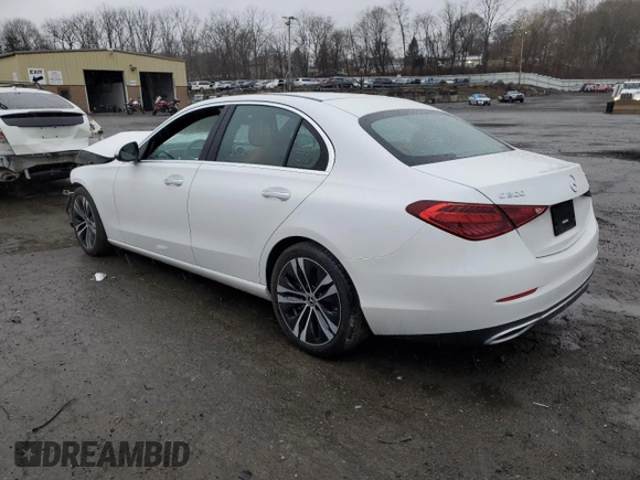 2022 Mercedes-Benz C 300 with VIN W1KAF4HB0NR044069, listed as a Copart auction lot 49874475 with Not Provided miles and Salvage Title. Bid and sale history available at DreamBid. Image 2.