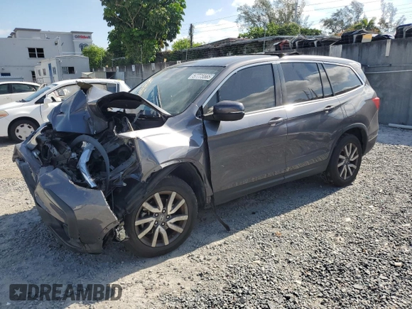 2019 Honda Pilot EX-L z VIN 5FNYF5H51KB042356, wystawiony jako Copart lot #57775565 z przebiegiem Nie podano mil oraz Nie do naprawy • Non repairable. Historia ofert i sprzedaży dostępna na DreamBid. Obrazek 1.