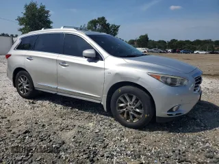 2014 Infiniti QX60 with VIN 5N1AL0MM2EC504690, listed as a Copart auction lot 62055565 with 120,316 mi miles and Salvage title. Bid and sale history available at DreamBid. Image 4.