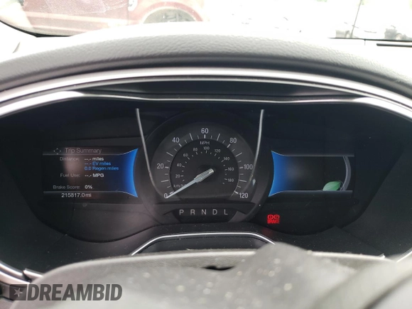 2015 Ford Fusion SE Hybrid with VIN 3FA6P0LU3FR190864, listed as a Copart auction lot 60048405 with 215,817 mi miles and Salvage title. Bid and sale history available at DreamBid. Image 9.