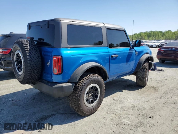 2024 Ford Bronco Big Bend z VIN 1FMDE7AH9RLA94869, wystawiony jako Copart lot #51317025 z przebiegiem 6 884 mil mil oraz Szkoda całkowita • Salvage title. Historia ofert i sprzedaży dostępna na DreamBid. Obrazek 3.