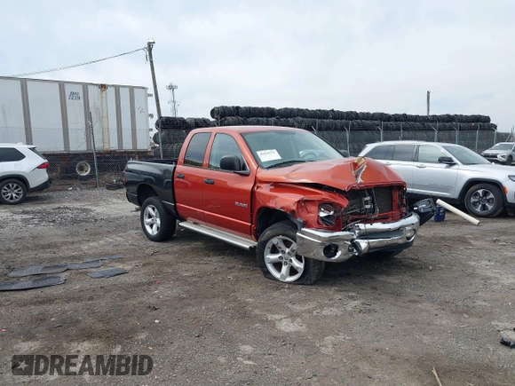 2008 Dodge 1500 SLT z VIN 1D7HU18N68S506676, wystawiony jako IAAI lot #41839733 z przebiegiem 107 235 mil mil oraz . Historia ofert i sprzedaży dostępna na DreamBid. Obrazek 1.