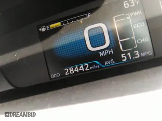 2019 Toyota Prius LE with VIN JTDL9RFU9K3009363, listed as a IAAI auction lot 41812912 with 28,442 mi miles. Bid and sale history available at carsss.com. Image 7.