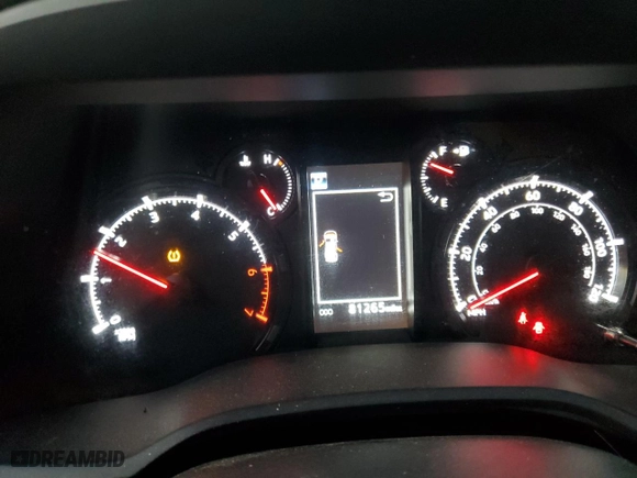 2021 Toyota 4Runner SR5 with VIN JTEEU5JR2M5236156, listed as a Copart auction lot 88678205 with 81,265 mi miles and Salvage Title. Bid and sale history available at carsss.com. Image 9.