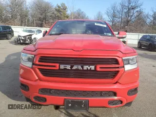 2020 Ram 1500 Laramie with VIN 1C6SRFDT9LN401373, listed as a Copart auction lot 88947705 with 52,161 mi miles and Salvage Title. Bid and sale history available at carsss.com. Image 5.