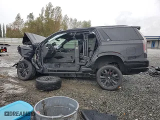 2023 Cadillac Escalade 4WD Sport Platinum with VIN 1GYS4GKL2PR266780, listed as a Copart auction lot 73116994 with 16,883 mi miles and Salvage Title. Bid and sale history available at carsss.com. Image 2.