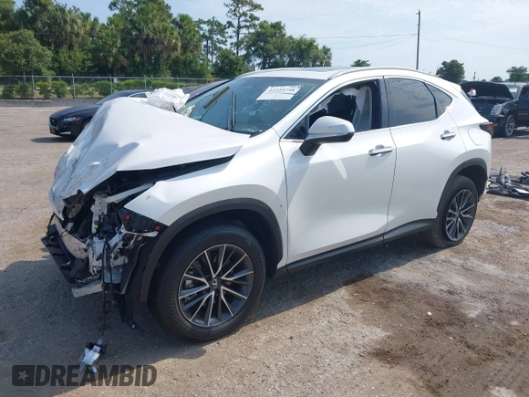 2025 Lexus NX 250 Premium with VIN 2T2GDCAZ0SC017127, listed as a IAAI auction lot 42325758 with 9,735 mi miles and . Bid and sale history available at DreamBid. Image 17.