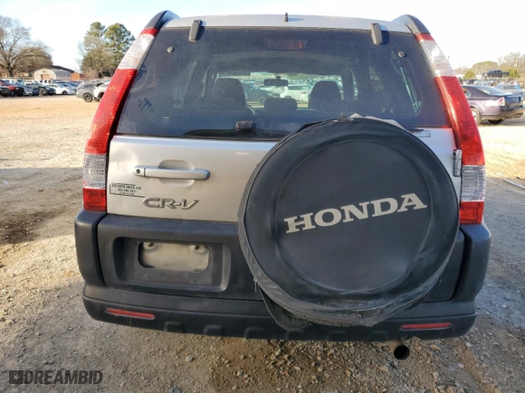 2006 Honda CR-V EX with VIN JHLRD68816C028442, listed as a Copart auction lot 48015175 with 211,497 mi miles and Salvage Title. Bid and sale history available at carsss.com. Image 6.