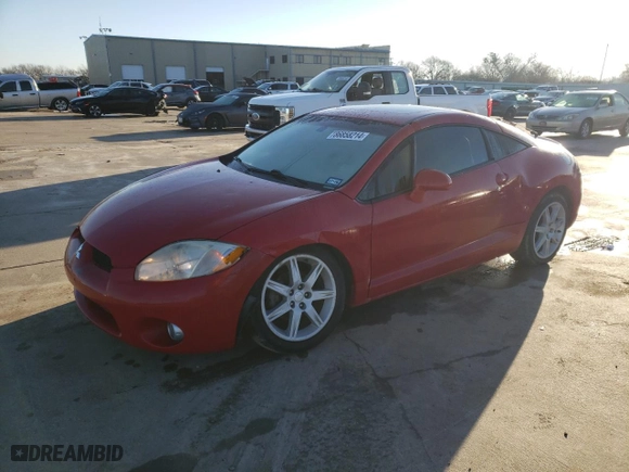 2006 Mitsubishi Eclipse GT with VIN 4A3AK34T66E010769, listed as a Copart auction lot 86858214 with 162529 miles and Salvage Title. Bid and sale history available at carsss.com. Image 1.