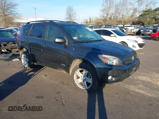 2007 Toyota RAV4 Sport with VIN JTMZK32V376008824, listed as a IAAI auction lot 41332424 with 77,029 mi miles and . Bid and sale history available at DreamBid. Image 1.