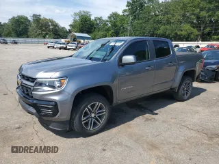 2021 Chevrolet Colorado 2WD Work Truck with VIN 1GCGSBEN5M1125312, listed as a Copart auction lot 58710305 with 75,283 mi miles and Salvage title. Bid and sale history available at DreamBid. Image 1.