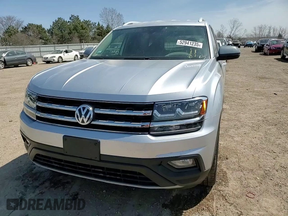 2019 Volkswagen Atlas SE with VIN 1V2WR2CA8KC509852, listed as a Copart auction lot 52941235 with 52,816 mi miles and Salvage title. Bid and sale history available at DreamBid. Image 14.