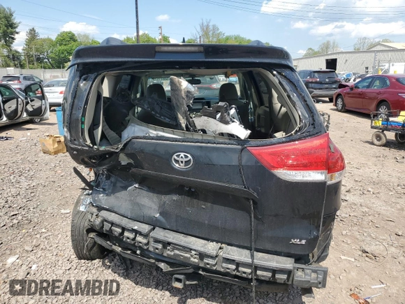 2011 Toyota Sienna XLE AAS with VIN 5TDYK3DC8BS019513, listed as a Copart auction lot 54671575 with 149,633 mi miles and Salvage Title. Bid and sale history available at DreamBid. Image 6.