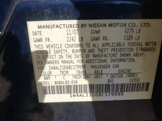 2008 Nissan Altima 2.5 S with VIN 1N4AL21E68C179999, listed as a IAAI auction lot 42068561 with 86,585 mi miles. Bid and sale history available at carsss.com. Image 9.