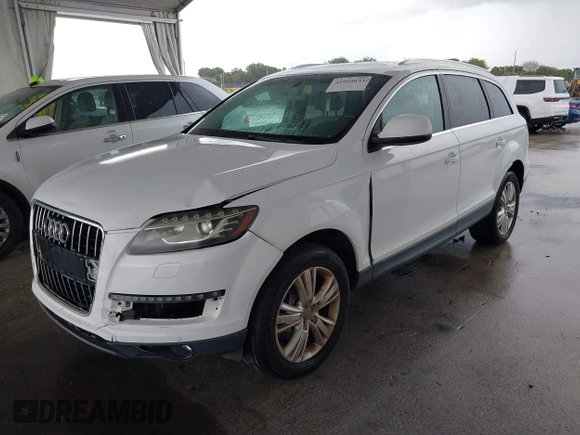 2010 Audi Q7 Premium Plus with VIN WA1LYAFE6AD007604, listed as a IAAI auction lot 41955633 with 240,433 mi miles and . Bid and sale history available at DreamBid. Image 17.