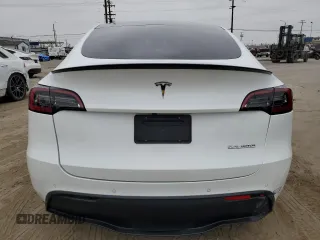 2022 Tesla Model Y Performance with VIN 7SAYGDEF1NF410241, listed as a Copart auction lot 55359505 with 42,652 mi miles and Salvage Title. Bid and sale history available at DreamBid. Image 6.